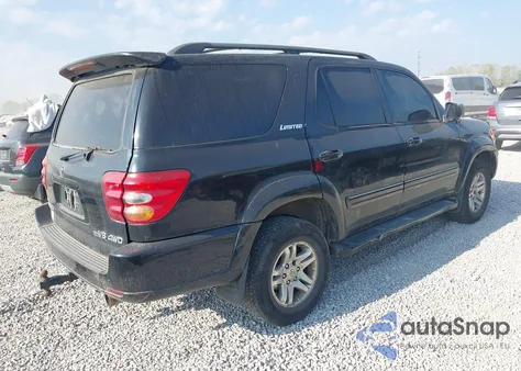 2004 Toyota Sequoia Limited V8 z USA, uszkodzony, nr VIN 5TDBT48A14S206757